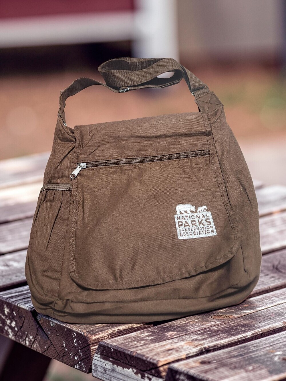 National Parks Conservation Association Brown Shoulder Messenger Bag